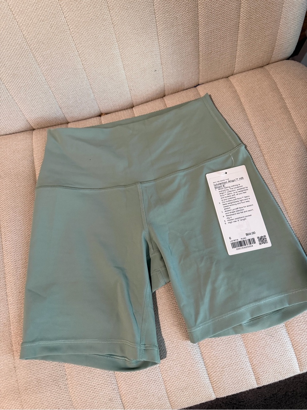lululemon athletica High-Rise Bike Shorts in Sage